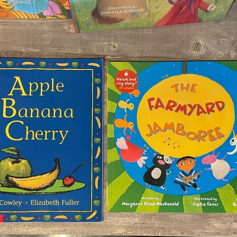 Children’s Book Bundle Toddler Preschool Kindergarten Manners Learning Singing